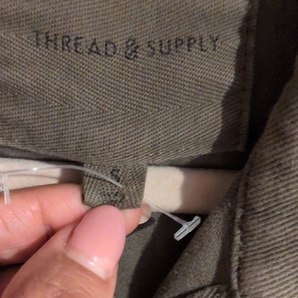 Thread & Supply Khaki Button-Up Shirt - Picture 2 of 5